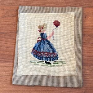 Vintage Unframed Needle Point.